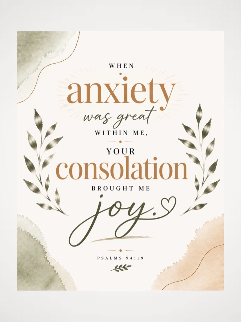 DDS Art Print, 8x10, Paper Print, Unframed, Anxious for Nothing Series